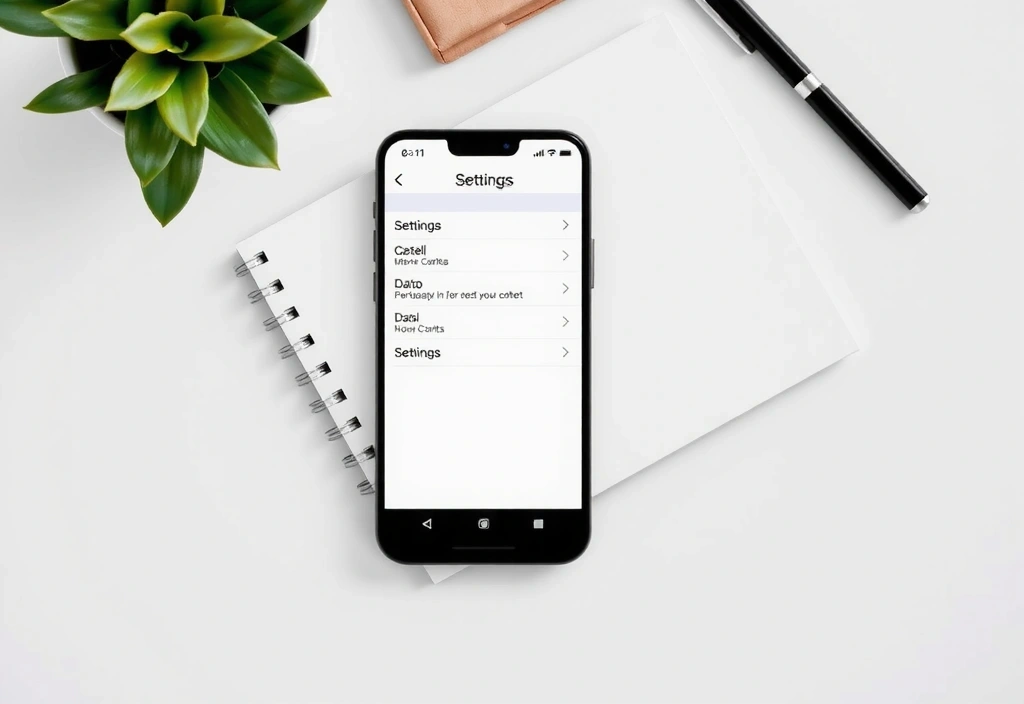 User controlling their data settings