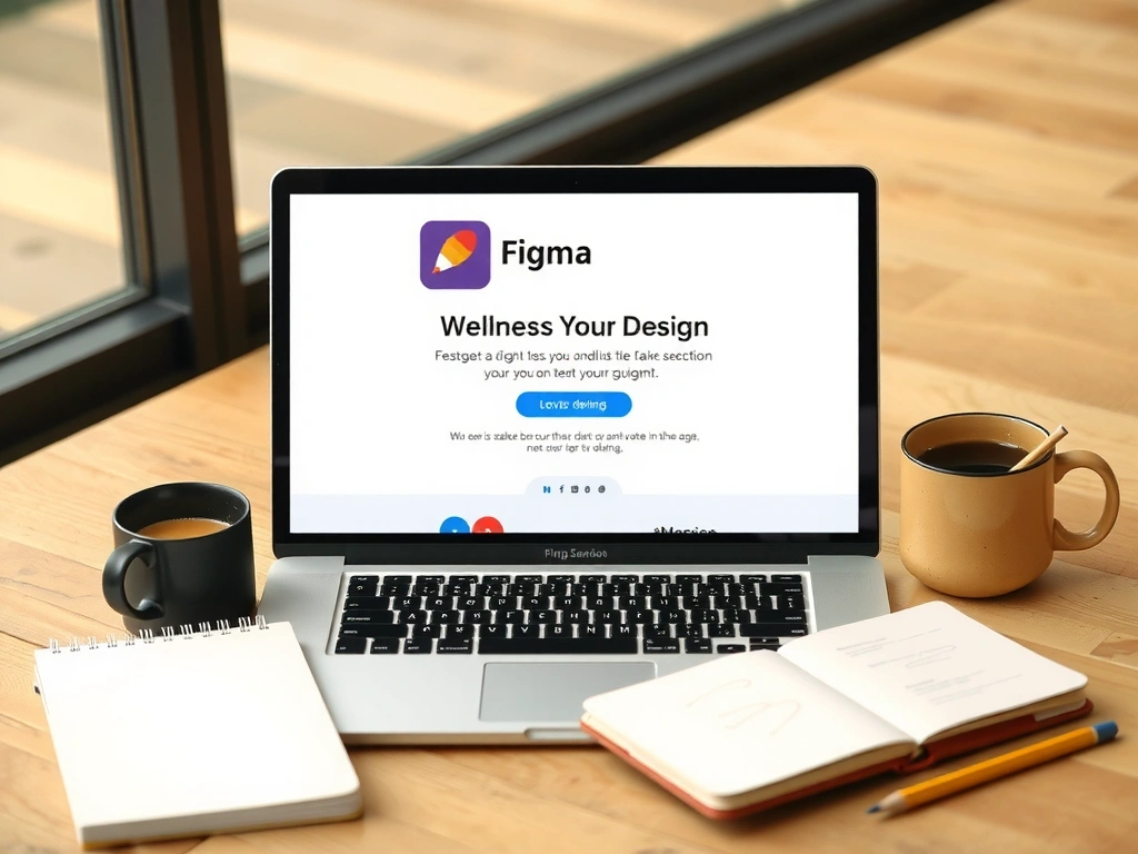 Studio desk flat lay